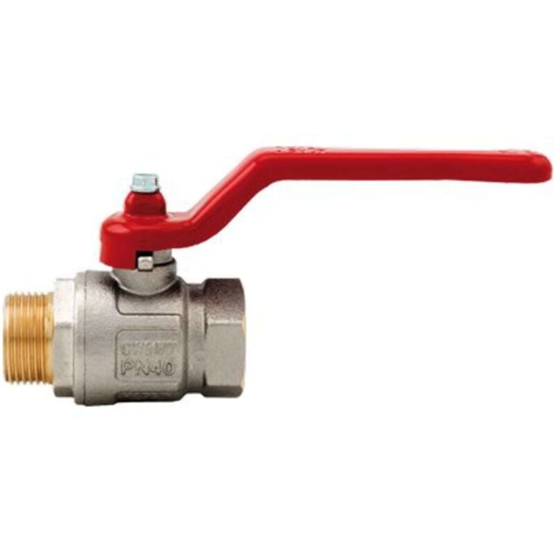 foto del prodotto valvole sfera totale leva mf ideal 091 itap ottone nichelato 1 mf 2 pezzi