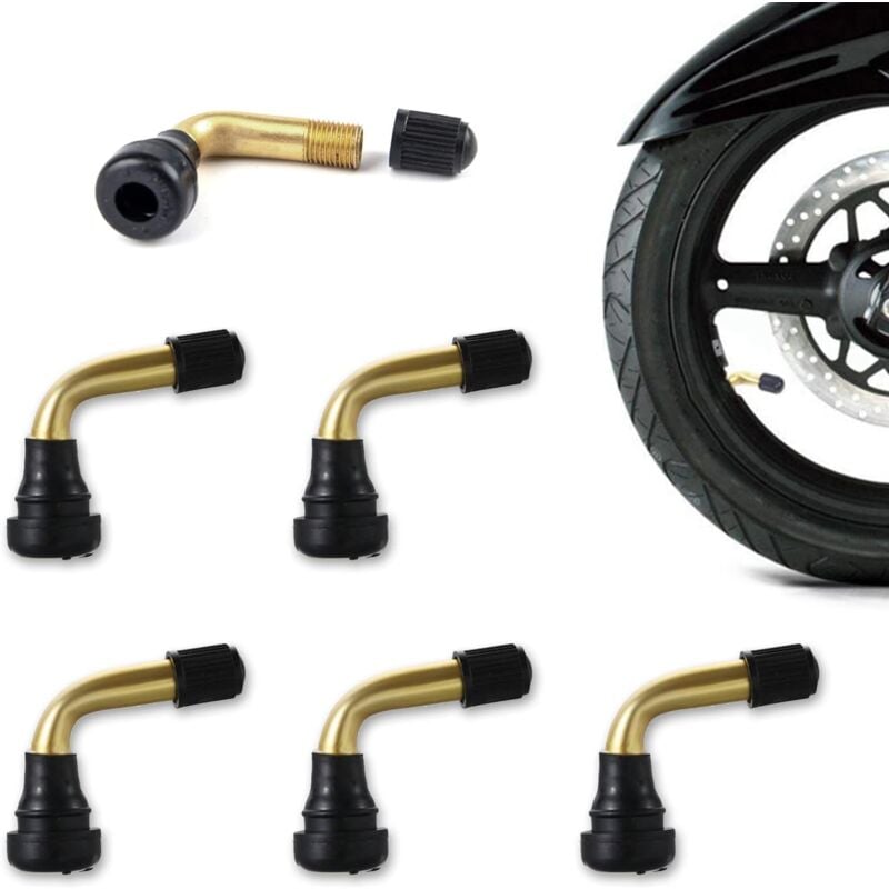 foto del prodotto valvole tubeless per motociclette, angolo di 90 , valvole per pneumatici pvr70, steli in ottone per motociclette, auto, biciclette e veicoli
