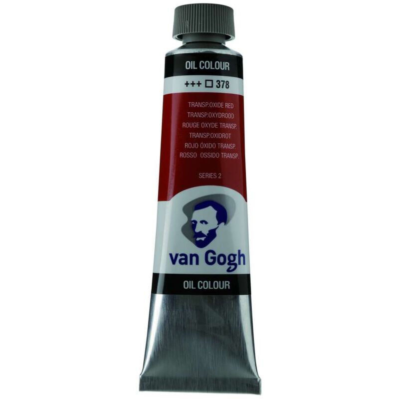 foto del prodotto van gogh colore olio t9 rosso ossido trasparente