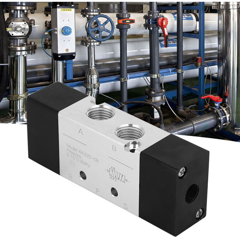 foto del prodotto vanne pneumatique à 2 positions et 5 voies de haute qualit 4a220-08 entr e sortie pt1 4in