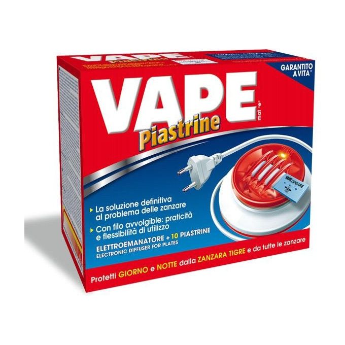 foto del prodotto vape elettroemanatore piastrina filo 10 piastrine