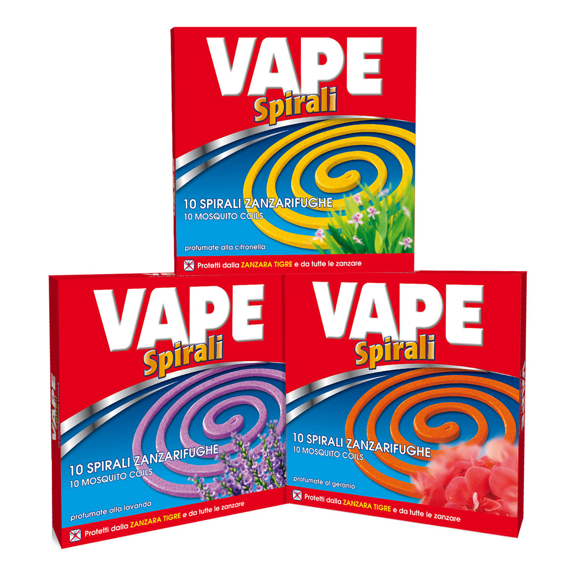 foto del prodotto vape spirali antizanzara fumakilla alla geranio 10 pezzi