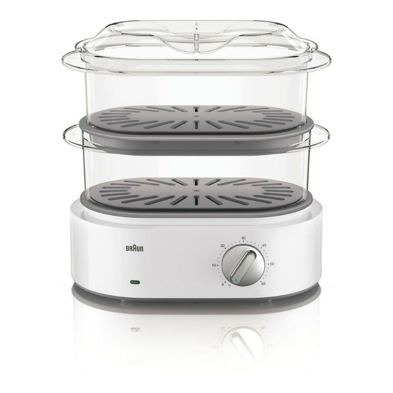 foto del prodotto vaporiera 2 cesti 850w bianco fs5100wh braun