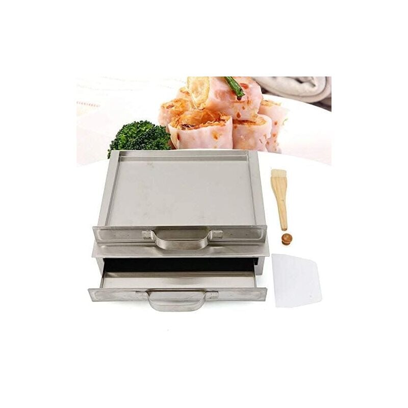 foto del prodotto vaporiera per pasta di riso in acciaio inox rice roll steamer, vaporiera per darmpulvers nudel mulinello a vapore macchina per ristoranti cinesi