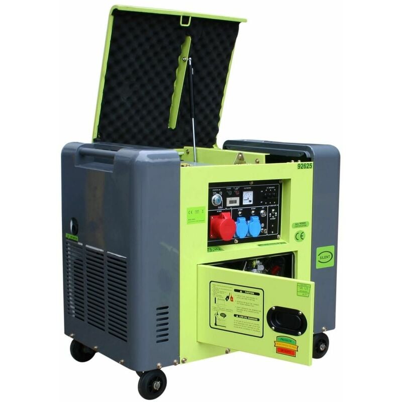 foto del prodotto varan motors 92625 generatore elettrico diesel silenziato tipo panda gruppo elettrogeno 400v 230v 6.25kva