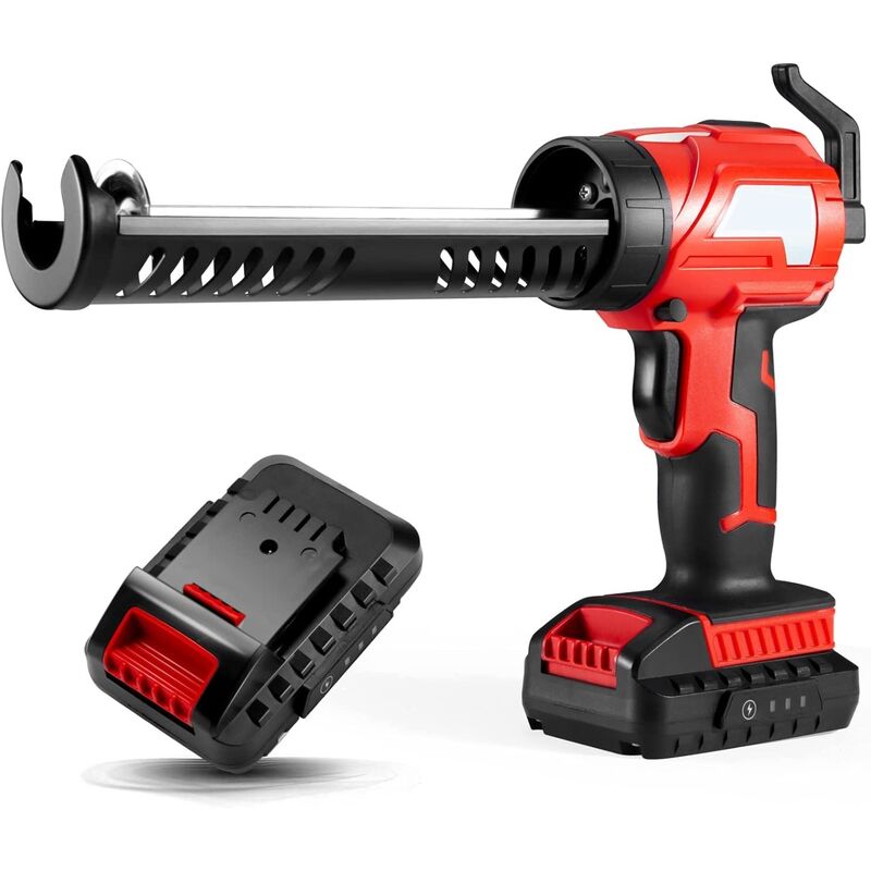 foto del prodotto varan motors cg4318 pistola per stucco a batteria con silicone batteria 20v 2000mah e caricatore