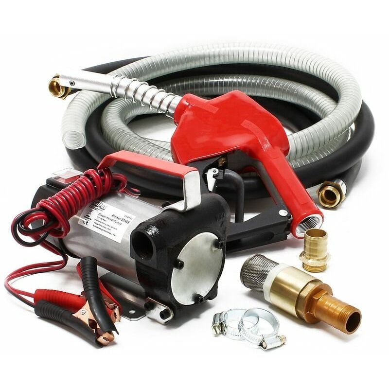 foto del prodotto varan motors cyb150 pompa gasolio 12v 40l min 40l min 160w con filtro di aspirazione, distributore automatico e valvola di non ritorno, pompa di
