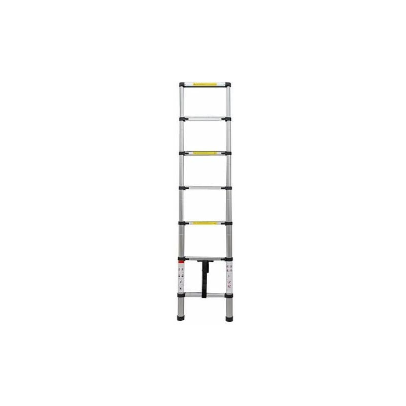 foto del prodotto varan motors dlt206b scala telescopica in alluminio altezza max 2,0 m dotata di 7 gradini
