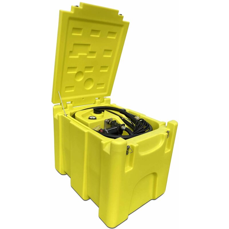 foto del prodotto varan motors nedlp 32 serbatoio trasportabile 200l con pompa 12v 3000l h, pistola di erogazione diesel e olio, distributore mobile per