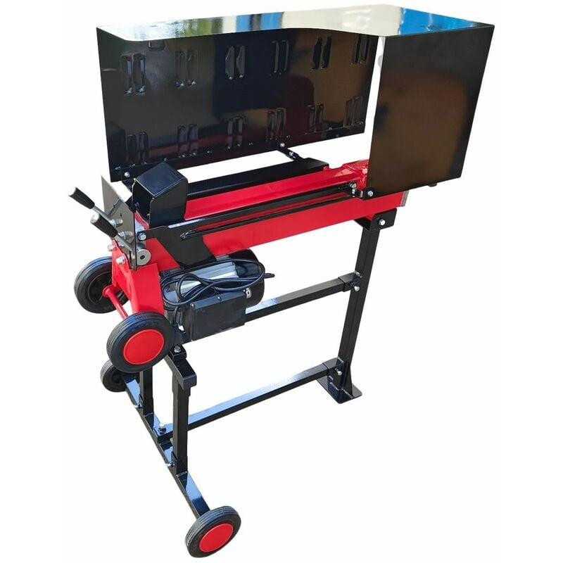foto del prodotto varan motors neels 04f splitter elettrico per tronchi splitter per tronchi 2900w 230v 7t, su telaio, tronchi fino a 52cm con gabbia di protezione