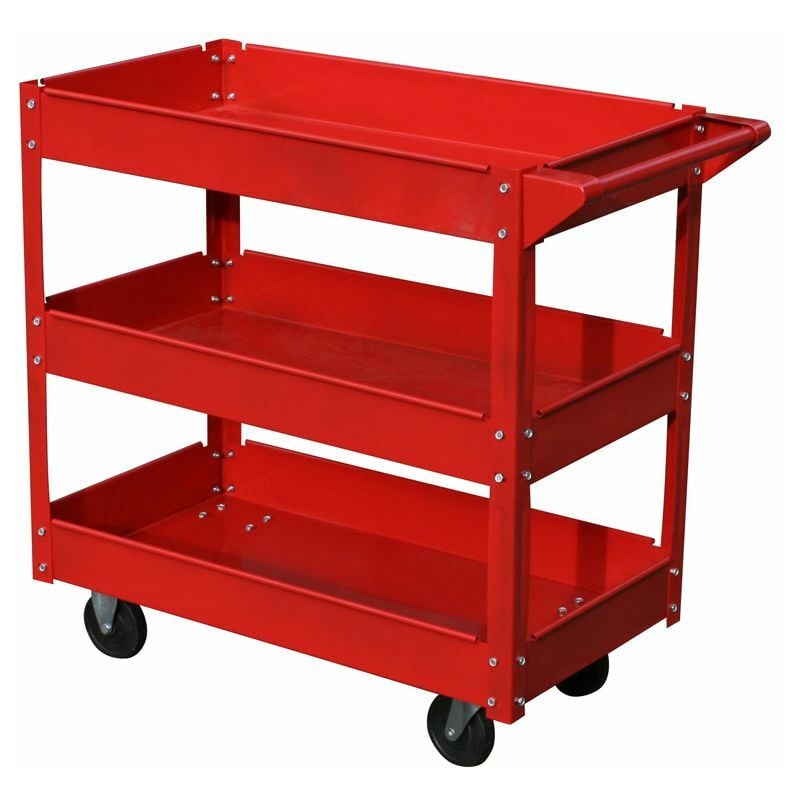 foto del prodotto varan motors tc135 carrello porta attrezzi con ruote, 3 livelli, 100kg
