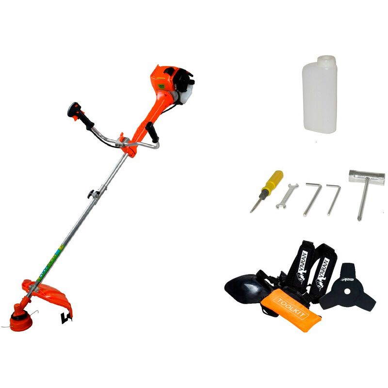 foto del prodotto varan motors tt bc520 2015 decespugliatore a benzina 52cc 3cv con lama e set da taglio a filo inclusi