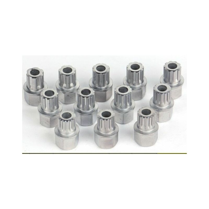 foto del prodotto varan motors vt13769c set di 12 manicotti per il bloccaggio ruota vag audi vw, blocco perno ruota antifurto