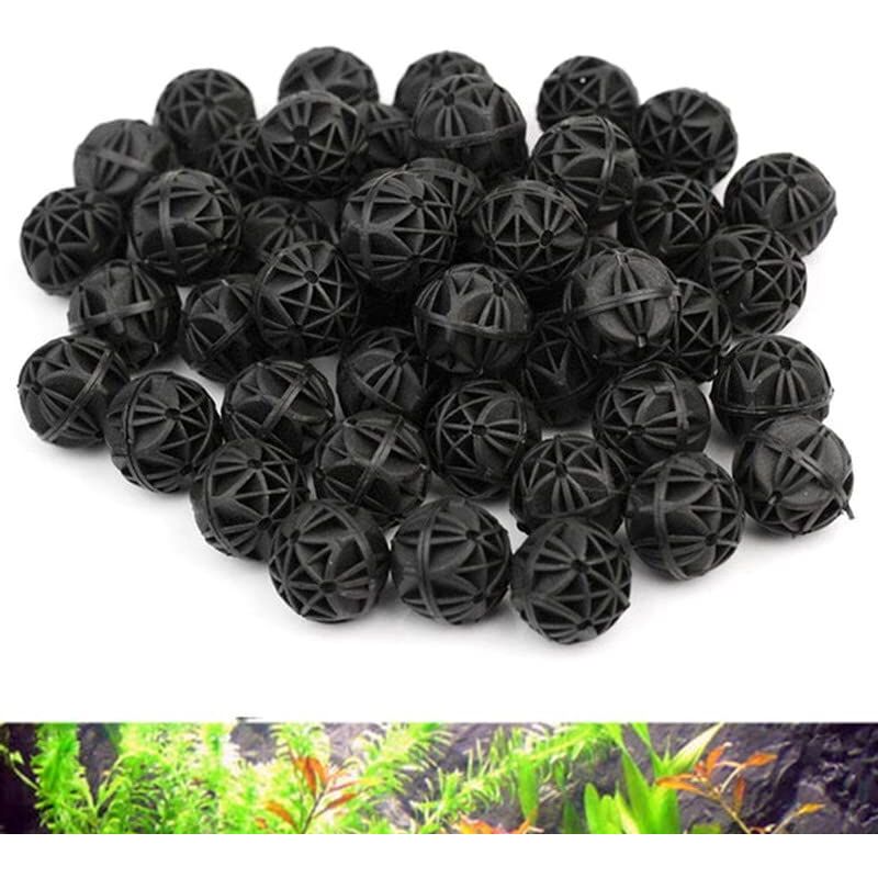foto del prodotto vari accessori per acquari, materiale filtrante biologico per acquari, palline biologiche da 26 mm con spugna all interno 20 pezzi 