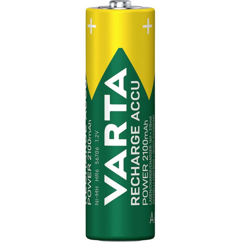 foto del prodotto varta 56706101501 batteria ricaricabile stilo aa nimh 2100 mah 1.2 v 1 pz.