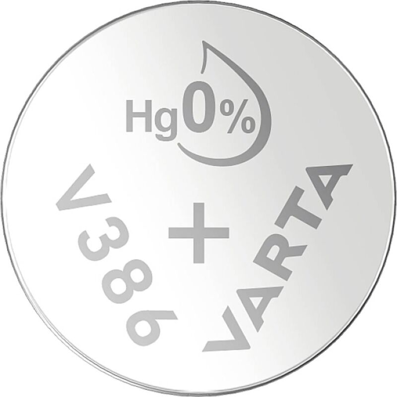 foto del prodotto varta batteria a bottone 386 1.55 v 1 pz. 115 mah ossido d argento silver coin v386 sr43 nabli 1