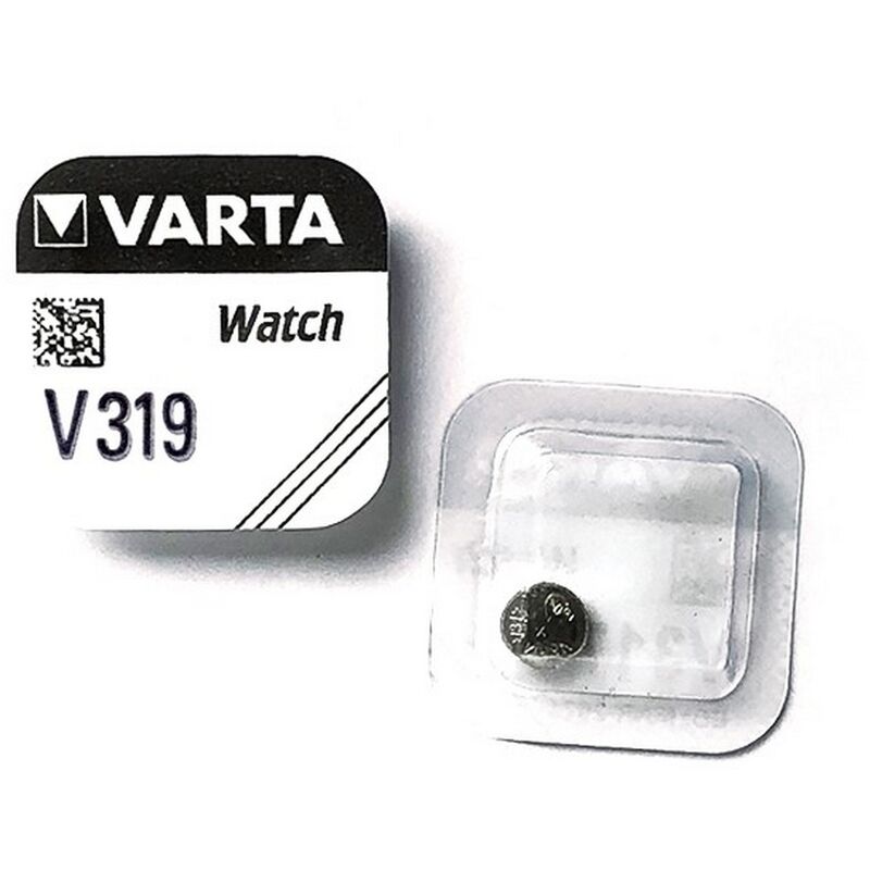 foto del prodotto varta batteria bottone 1,55v v319 ossido d 8217argento confezione da 1 pila