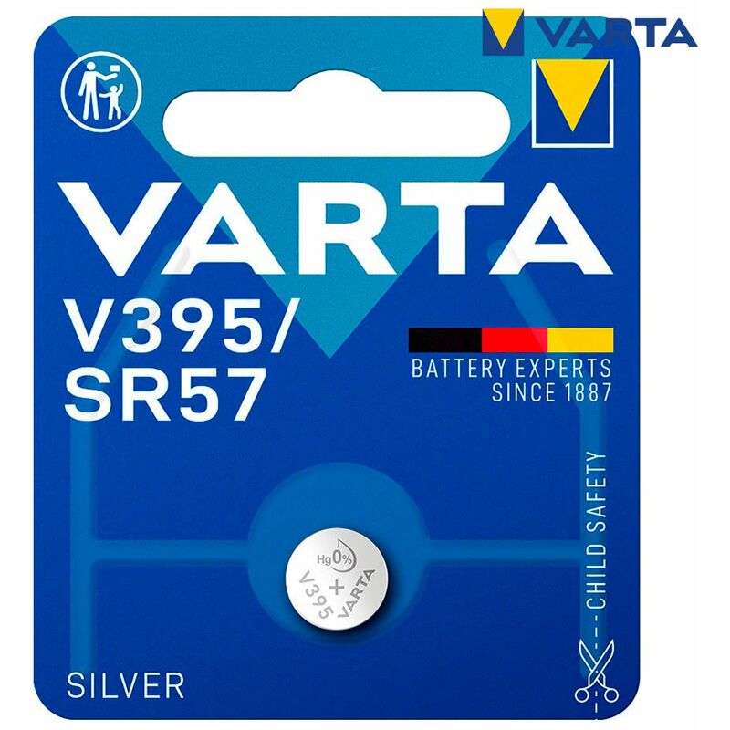 foto del prodotto varta batteria micro a bottone silver sr57 v395 1,55v blister 1 pz 9,5x2,73mm