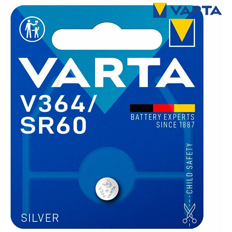 foto del prodotto varta batteria micro a bottone sr60 v364 1,55v blister 1 pz 6,8x2,15mm