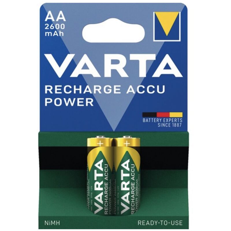 foto del prodotto varta batteria stilo aa ricaricabile 2600mah conf.blister 2pz