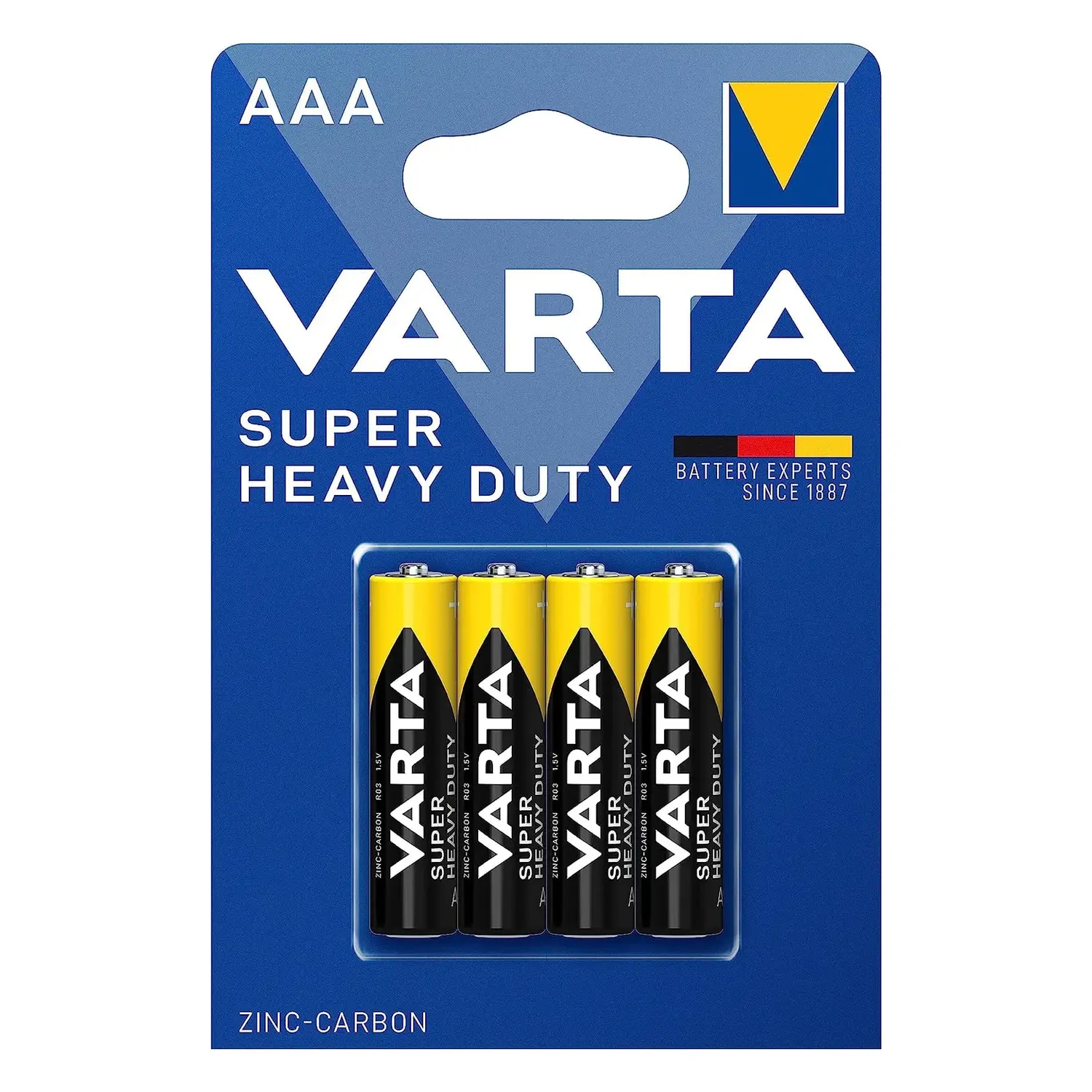 foto del prodotto varta batteria varta zinco carbone superlife pila mini stilo 4 pezzi ministilo aaa