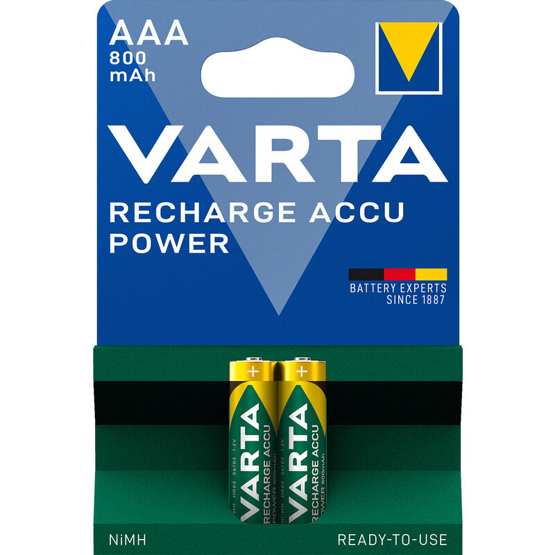 foto del prodotto varta batterie ricar. mah 800 m stilo bl2