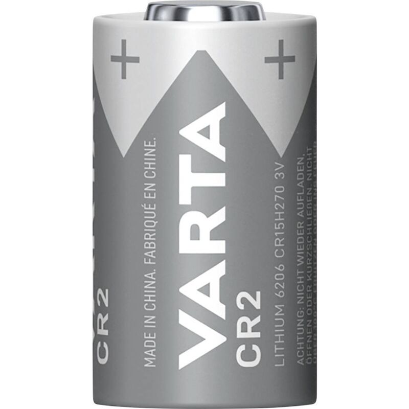 foto del prodotto varta lithium cylindrical cr2 blister 2 batteria per fotocamera cr 2 litio 880 mah 3 v 2 pz.