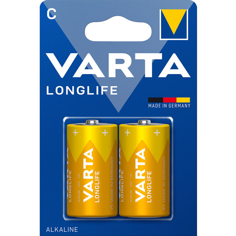 foto del prodotto varta longlife alcaline 1 2 torcia bl.2 pz