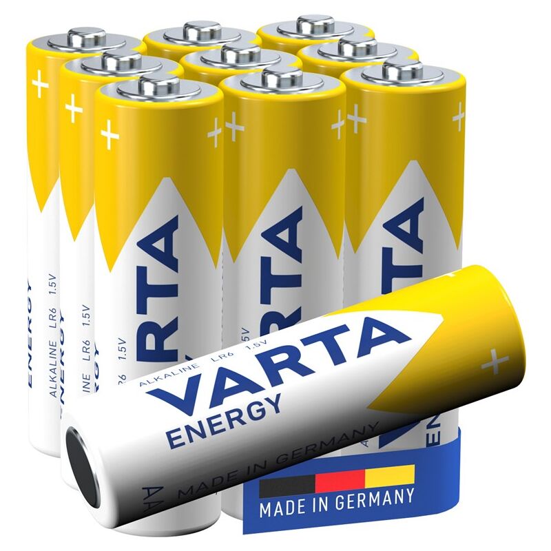 foto del prodotto varta lr6 aa mignon 4106 pila, 10 pezzi in scatola, batteria al manganese alcalino, 1,5 v. unit di consumo 10 pezzi in scatola