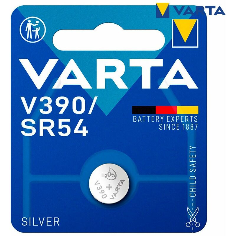 foto del prodotto varta micropile a bottone argento sr54 v390 1,55v blister 1 pz 11,6x3,05mm
