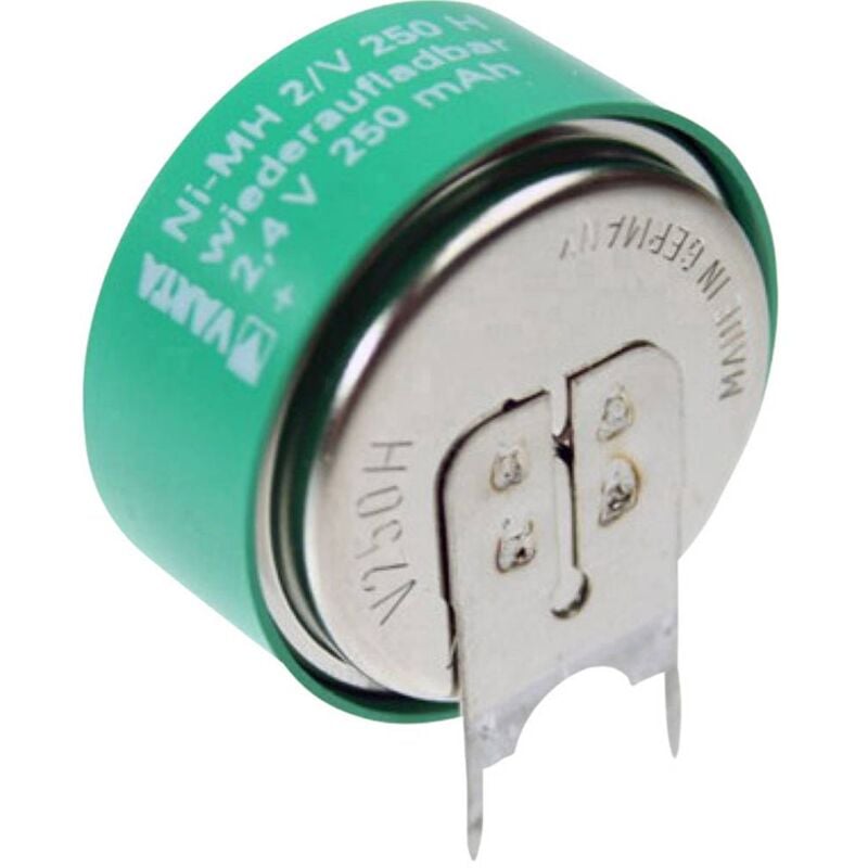 foto del prodotto varta v2 250h slf batteria ricaricabile a bottone 250h nimh 250 mah 2.4 v 1 pz.