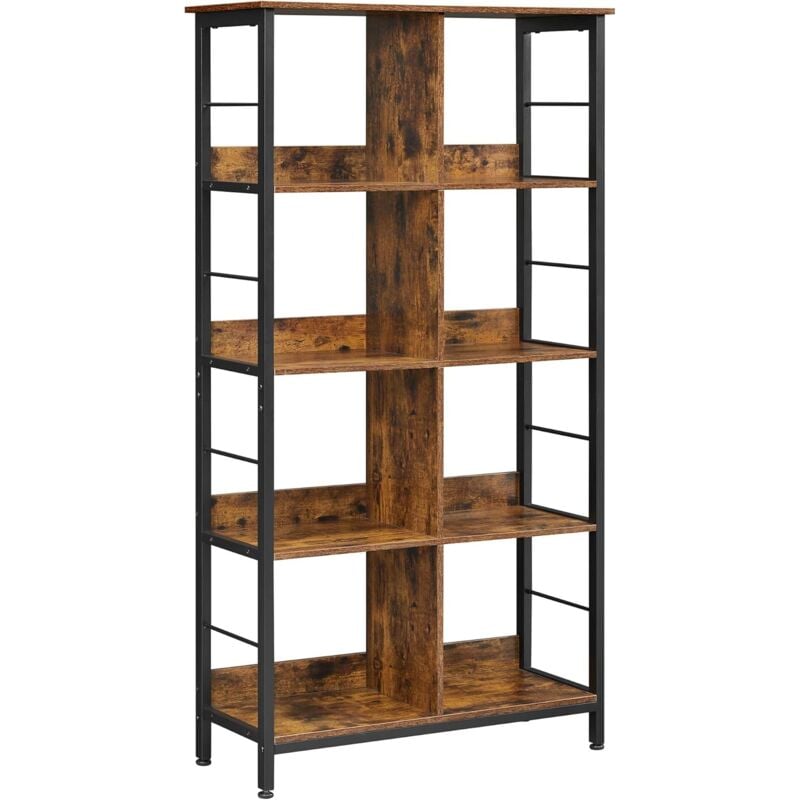 foto del prodotto vasagle libreria, scaffale ufficio, 8 scomparti aperti, libreria da terra, mensole per studio soggiorno camera da letto, 80 x 33 x 149 cm, stile