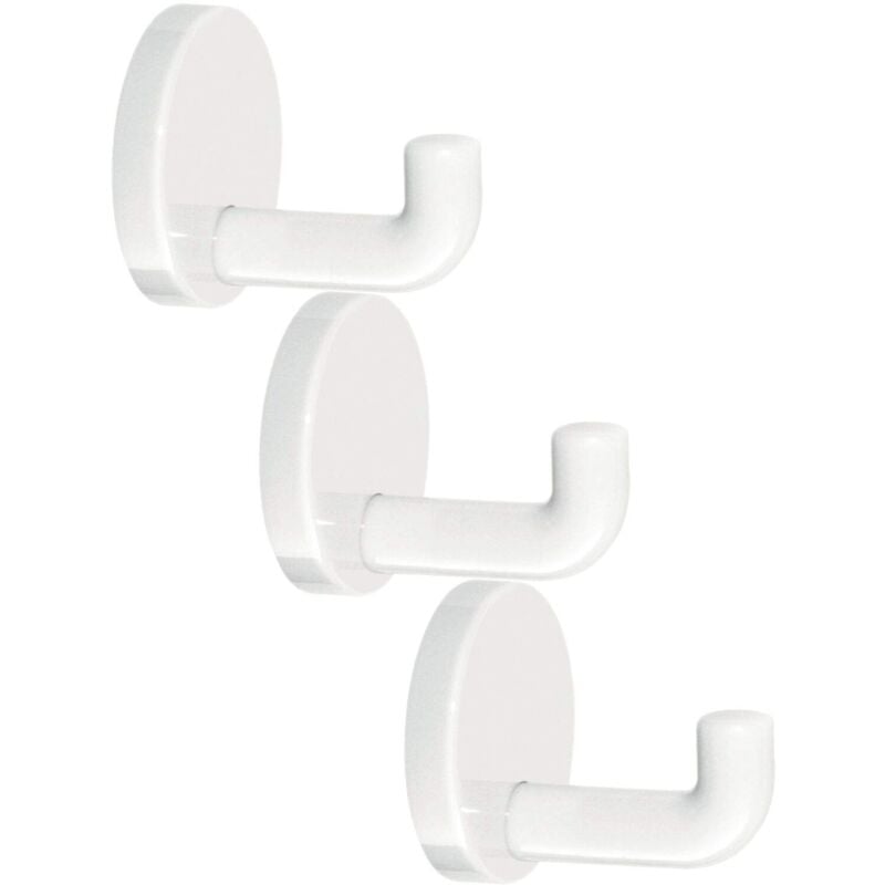 foto del prodotto vasalat hewi 477.90.010 set di 3 ganci singoli t45, colore bianco puro