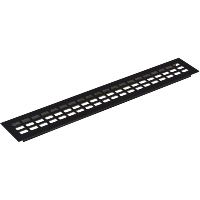 foto del prodotto vasalat luftgitter 600x80mm al schwarz elox griglia di ventilazione, nero, 600 x 80 mm