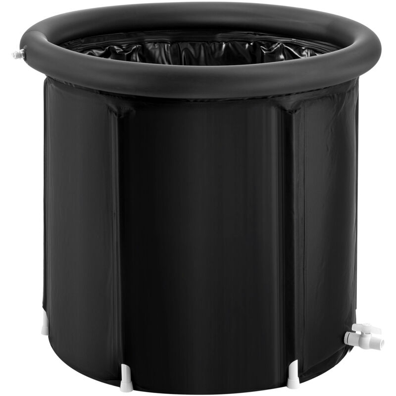 foto del prodotto vasca da bagno di ghiaccio lunga 85 cm vasca per immersione per terapia 330 l con copertura, barile di ghiaccio per recupero,vasca da bagno