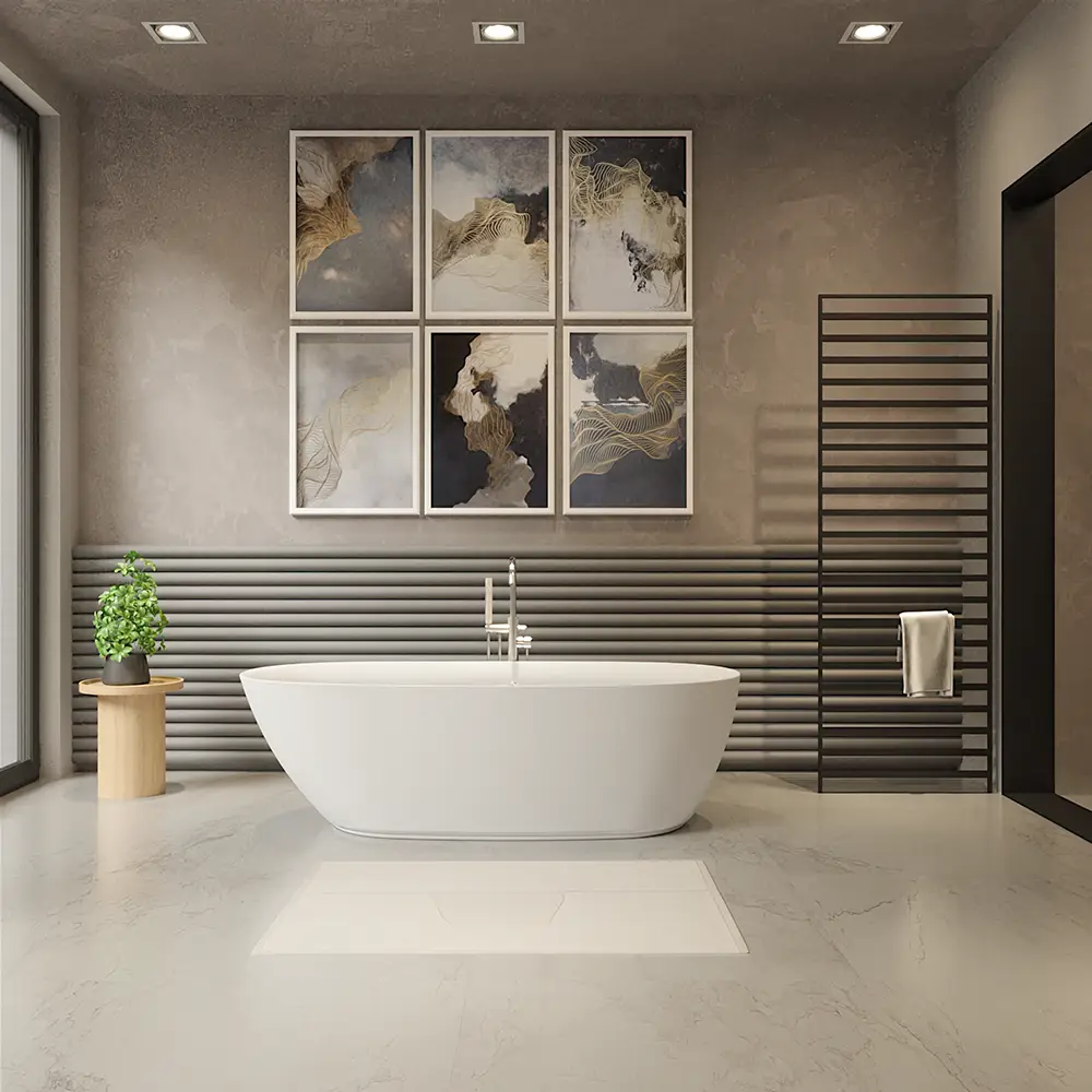 foto del prodotto vasca da bagno freestanding 170cm bianco lucido mod. margherita