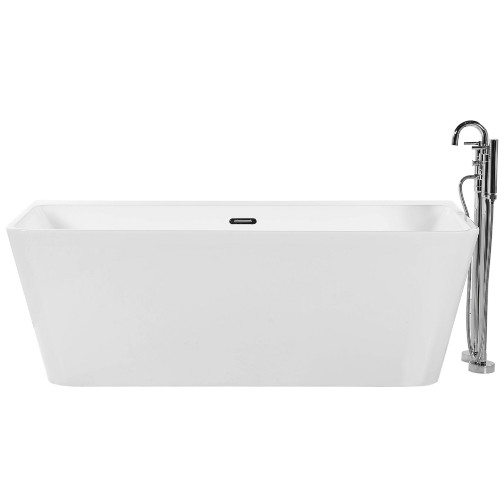 foto del prodotto vasca da bagno freestanding acrilico bianco design moderno 170 x 77 cm hassel