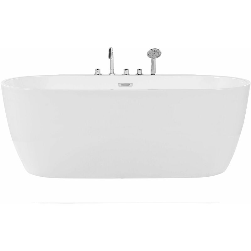 foto del prodotto vasca da bagno freestanding acrilico bianco design moderno 170 x 77 cm roto