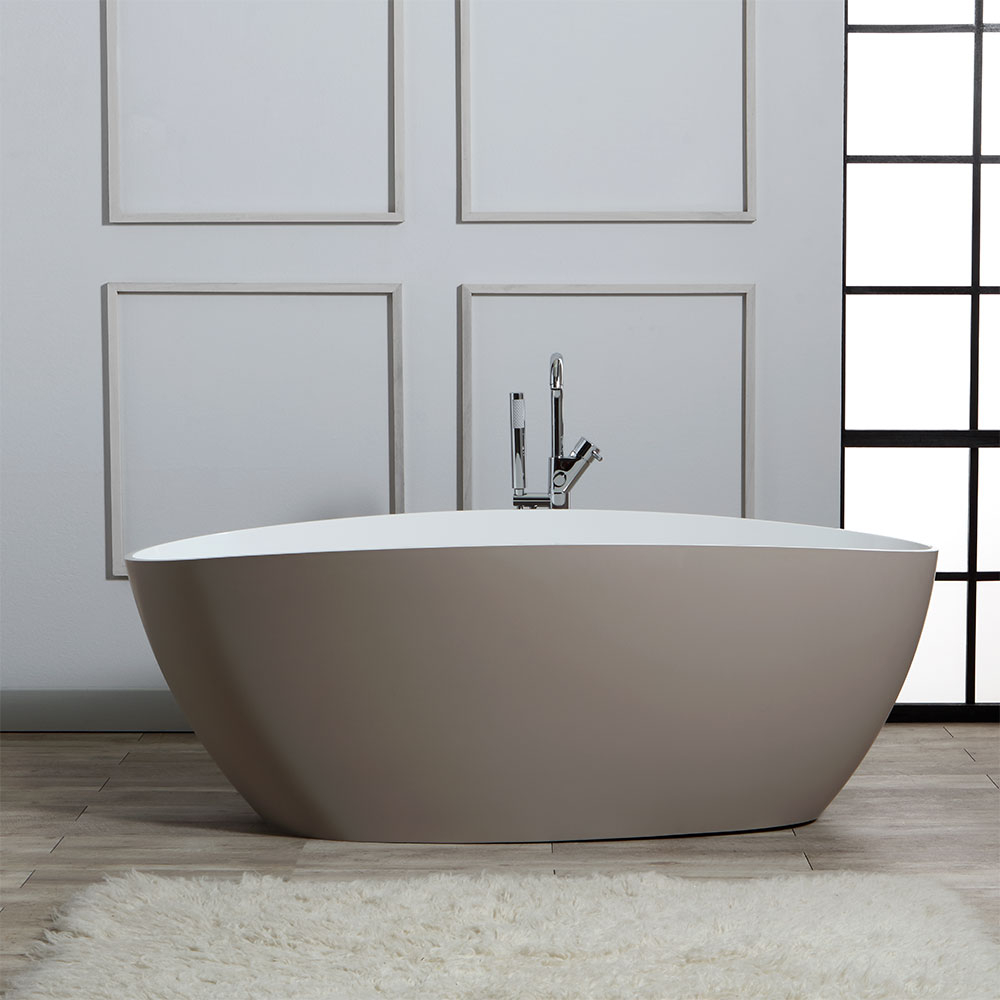 foto del prodotto vasca da bagno freestanding resina beige