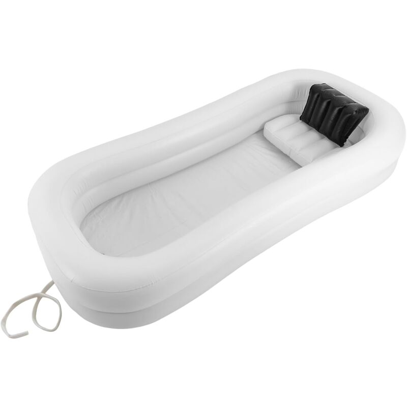foto del prodotto vasca da bagno gonfiabile per adulti vasca da bagno doccia portatile pvc 130w bianco vasche da bagno piscina casa spa