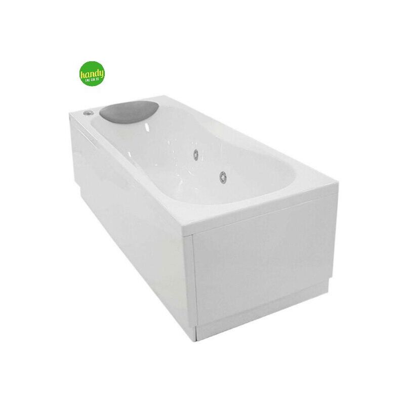 foto del prodotto vasca da bagno idromassaggio 6 jet con telaio e pannelli modello calypso cm 160x70 novellini