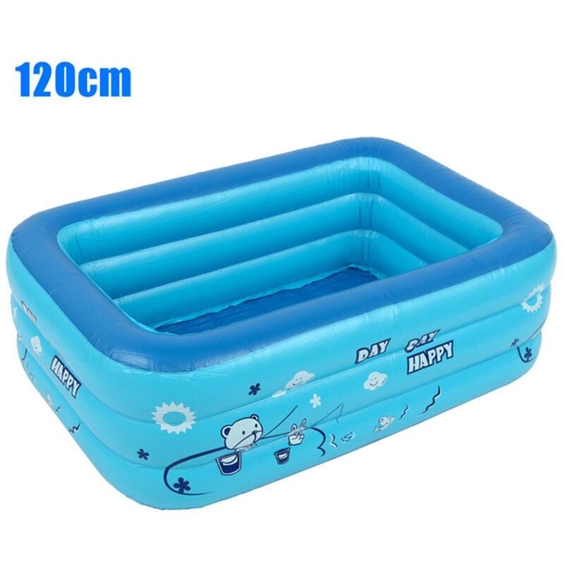 foto del prodotto vasca da bagno per bambini 120 cm piscina gonfiabile per bambini uso domestico piscina gonfiabile rettangolare piscina per bambini