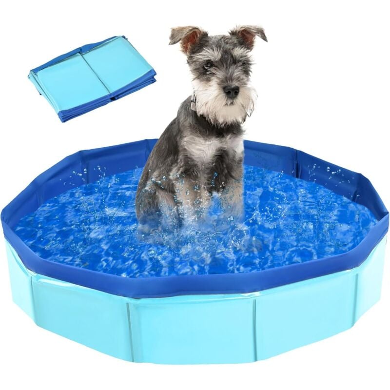 foto del prodotto vasca da bagno pieghevole e piscina per cani e gatti piscina per animali di piccola e grande taglia 50 x 8 cm 