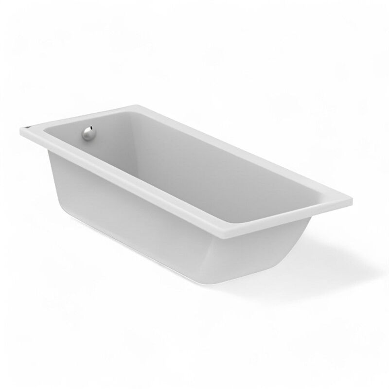 foto del prodotto vasca da bagno rettangolare solo guscio ad incasso in acrilico 170x70 cm 252 lt connect