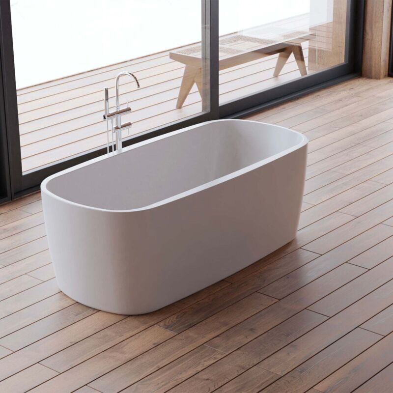 foto del prodotto vasca freestanding dune 170 blanche bianco 170 x80 x58 cm, by spalina