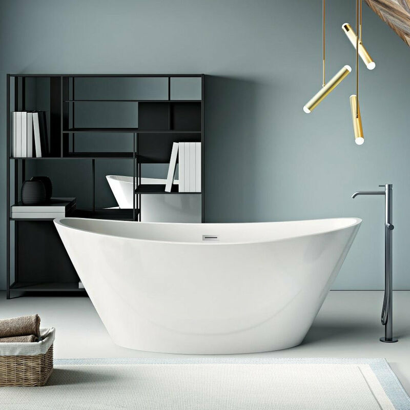 foto del prodotto vasca freestanding ovale brighton bianca 157 cm