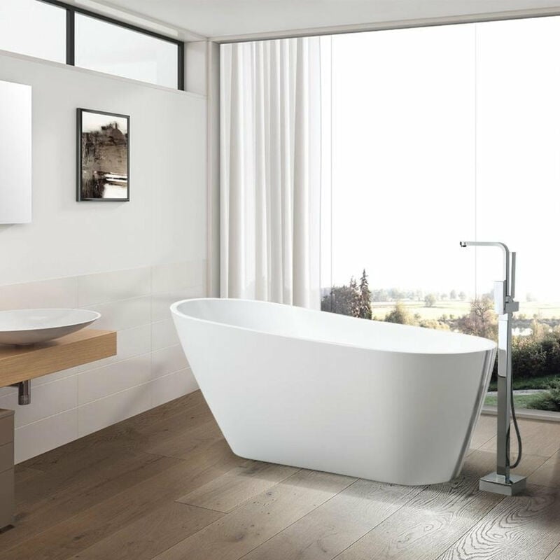 foto del prodotto vasca freestanding ovale oprah bianca 140 cm
