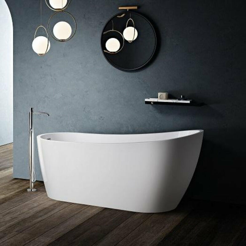 foto del prodotto vasca freestanding ovale sutton bianca 152 cm