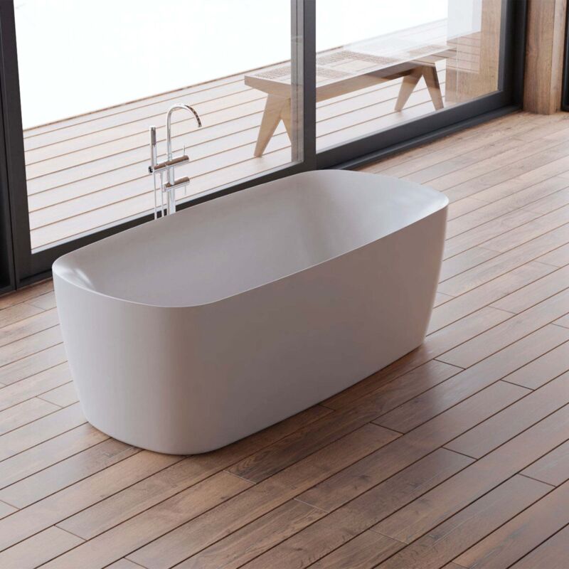 foto del prodotto vasca freestanding swing 170 blanche bianco 170 x80 x58 cm, by spalina