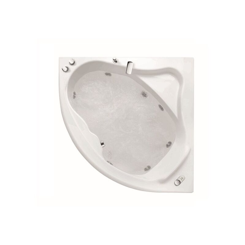 foto del prodotto vasca idromassaggio astor 140x140 angolare bianca di glass